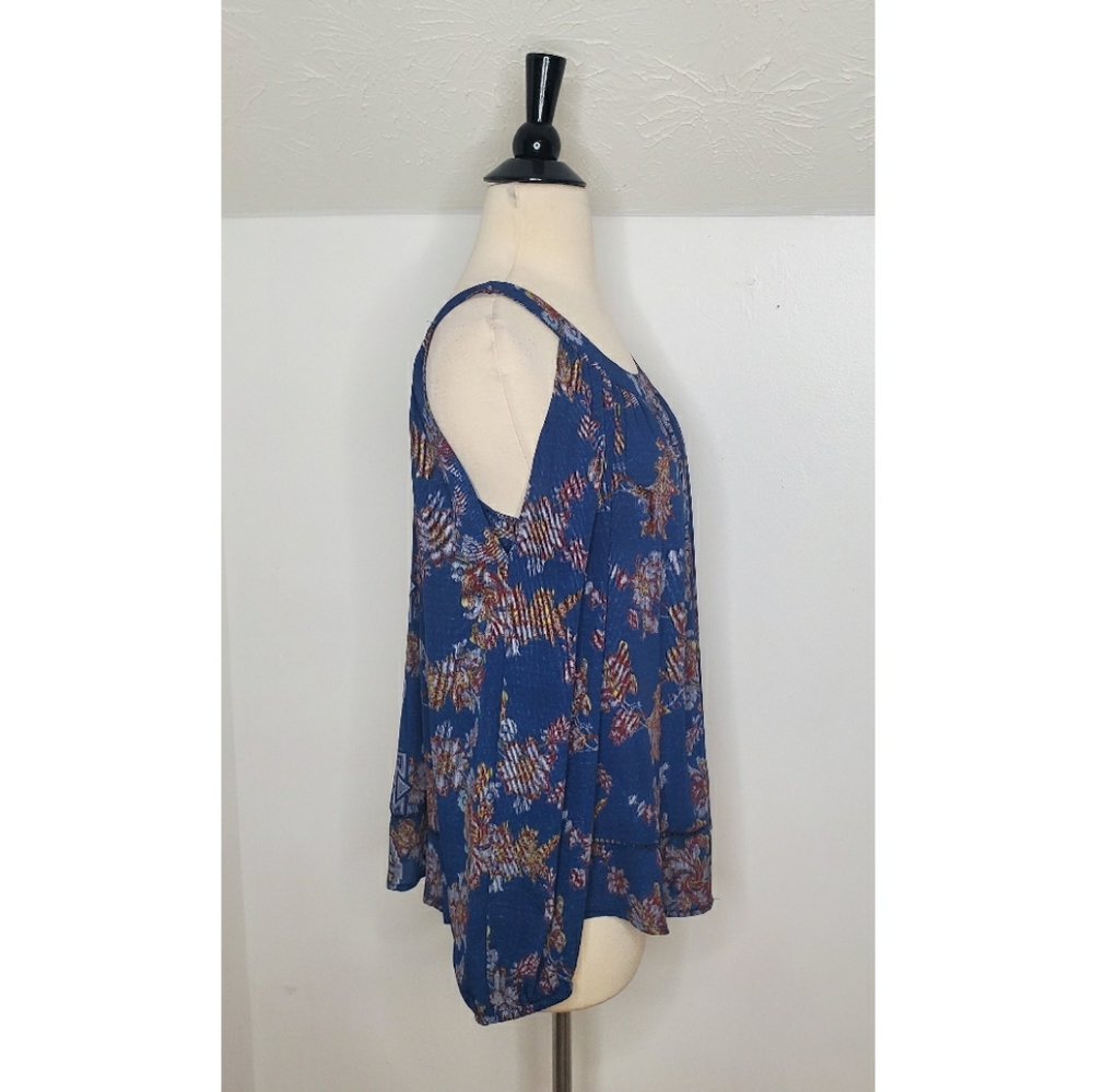 Knox Rose Boho Cold Shoulder Peasant Blouse - Picture 3 of 6